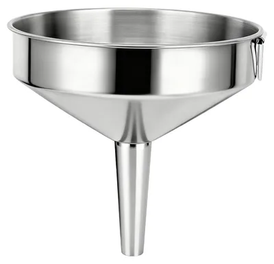 Obrázek produktu pro Nerezový trychtýř - Velký kuchyňský trychtýř pro potraviny (15 cm)