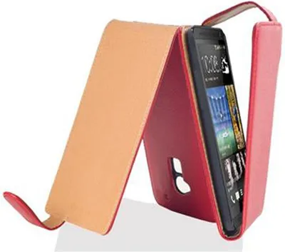 Produktbild von Cadorabo Schutzhülle für HTC ONE MAX T6 Hülle in Rot Flip Etui Handyhülle Case Cover Kunstleder