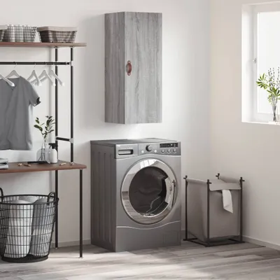 Produktbild von vidaXL Wandschrank Grau Sonoma 34,5x34x90 cm