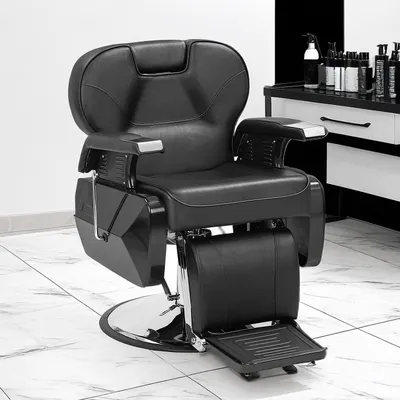 Produktbild von Profi Friseurstuhl Friseursessel Friseurstühle Barber Stuhl hydraulischer Bedienungsstuhl Friseureinrichtung für Friseursalon, KI-generiertes Bild