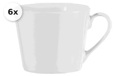 Produktbild von Kaffeetasse 180ml 6er Set Bianco Conico