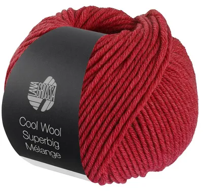 Produktbild von Lana Grossa - Cool Wool Superbig Melange 0223 kirschrot meliert
