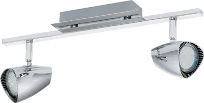 Produktbild von EGLO LED Deckenlampe Corbera, 2 flammige Deckenleuchte, Deckenstrahler aus Metall und Kunststoff, Wohnzimmerlampe, Spot inkl. GU10, warmweiß