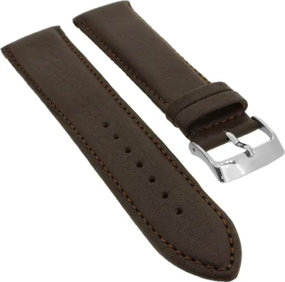 Produktbild von Barington Imperator Uhrenarmband wasserabweisend Rindleder braun , Stegbreite:16mm, Schließe:Silbern