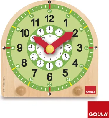 Produktbild von Goula - Lernuhr, 3 Jahr(e), Karton, Kunststoff, Mehrfarbig