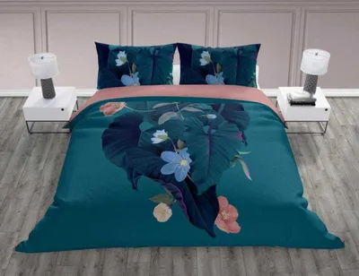 Obrázek produktu pro Ložní prádlo, 100% bavlna, vysoká kvalita 200x220 Trendy 008 Tyrkysová, velké povlečení