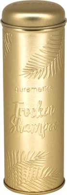 Image de Shampooing sec - saupoudreur fer blanc or mat