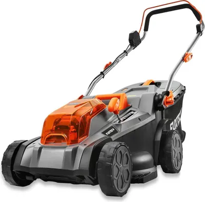 Produktbild von FUXTEC 40V Akku Rasenmäher FX-E2RM43 - 43cm Schnittbreite - 2x20V 40V - 40L Fangkorb - Mulchfunktion - ohne Akku und Ladegerät