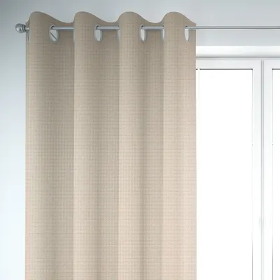 Produktbild von SCHÖNER LEBEN. Vorhang Baumwollstoff Reliefstruktur natur 245cm Aufhängung Ösen