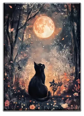 Productafbeelding van Diamond Painting Set - Motief: Kattengezicht - Knutselset voor wanddecoratie - 30x40 cm