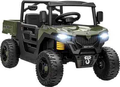 Produktbild von Elektrisches Kinder-UTV, 2 Motoren, Musikfunktion, Grün