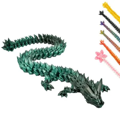 Produktbild von 3D Drache - 30 cm – Schwarz-Grün