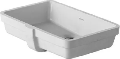 Produktbild von Duravit Einbauwaschtisch VERO mit Überlauf, ohne Hahnlochbank, 485 x 315 mm, ohne Hahnloch weiß