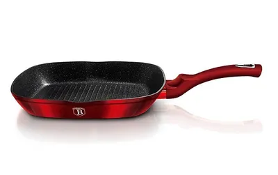 Produktbild von BERLINGERHAUS Grillpfanne mit Marmoroberfläche 28 cm Burgundy Metallic Line BH-1271