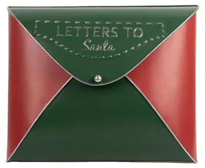 Produktbild von Clayre & Eef Weihnachtsdekorationsfigur Briefkasten 33x9x27 cm Grün Metall