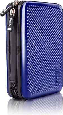 Produktbild von Duronic HDC3 BE Externe Festplatten Schutzhülle Blau - Stoßsichere Festplattentasche - 2,5" SSD Cover - Aluminium Tasche - Hülle für Western Digital, Toshiba, Hitachi, Seagate, Samsung und mehr