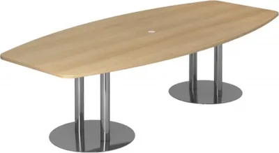 Produktbild von KARAT S 28 C - Karat Eiche mit Säulenfuß/Chrom 280 x 130