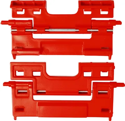 Produktbild von 2 x Seitenverbinder für Werkzeugboxen der Qbrick PRO-Serie und ONE-Serie, 5,5 x 10,5 cm, Werkzeugbox-Befestigung, Werkzeugbox-Verbindungsklemme, Modularverbinder, Befestigungselement, Verbinder