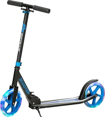 Image de Scooter pliant pour enfants SP38153BL avec lumières LED, bleu