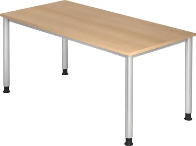 Produktbild von Hammerbacher Schreibtisch VHS16/E/S 160x80cm eiche