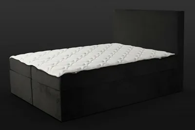 Image de Lit double chambre lit 180сm matelas noir style moderne bois