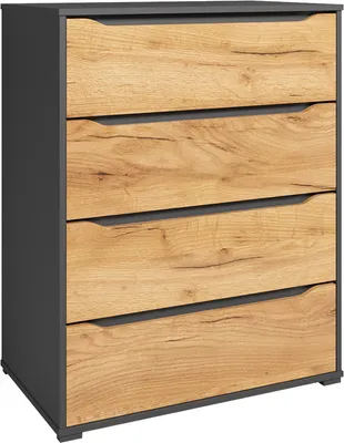 Produktbild von Vicco Kommode Ruben, 48 x 101.6 cm mit Schubladen, Goldkraft Eiche/Anthrazit/Anthrazit