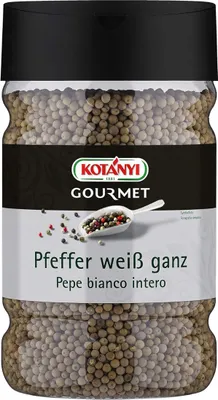 Produktbild von Kotanyi Pfeffer weiß ganz Großverbraucher und Gastronomie 750g