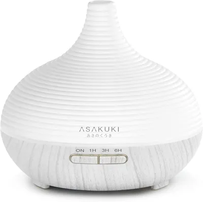 Produktbild von Asakuki Spring Ultraschall Luftbefeuchter Aroma Diffusor 300ml 7-Farben LED mit Timer
