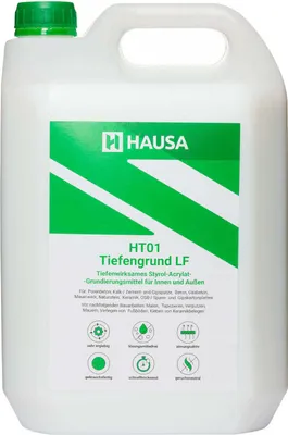 Produktbild von Hausa Tiefengrund gebrauchsfertige Grundierung für Innen und Außen Für Wände 5L , Böden, und Decken tief eindringendes, schnelltrocknendes