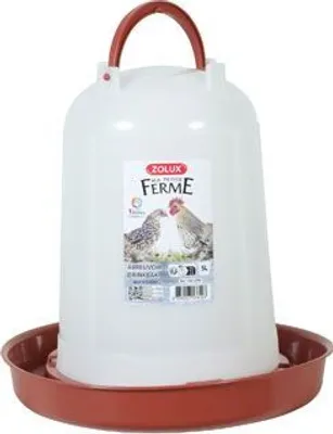 Zdjęcie produktu dla Poidło dla drobiu 5l czerwone Zolux
