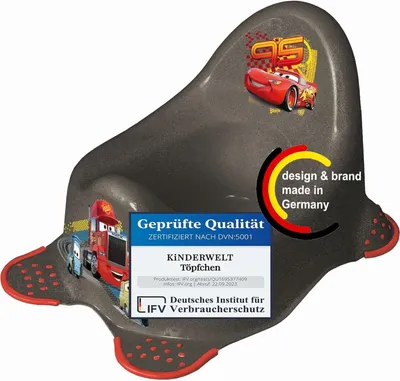 Produktbild von Töpfchen Disney Cars metallic für Babys und Kinder stabiler Babytopf mit Anti-Rutsch-Funktion