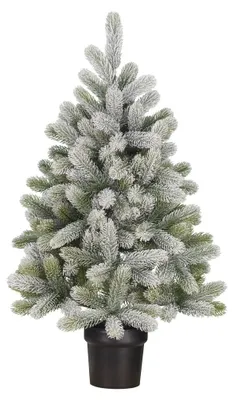 Produktbild von Black Box Trees Nagoya Künstlicher Weihnachtsbaum im Topf - H90 x Ø55 cm - Grün