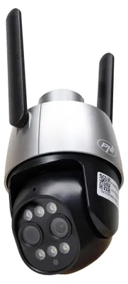 Imagen del producto de Cámara de videovigilancia PNI House IP574 con Wi-Fi, control panorámico, inclinación y zoom (PTZ), doble lente de 4MP + 4MP, zoom óptico de 10x, clasificación IP65
