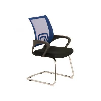 Produktbild von CLP Freischwinger Eureka mit Netzbezug und Armlehnen blau