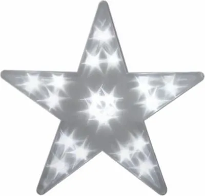 Obrázek produktu pro Vánoční dekorace, světelná hvězda, 20 LED, 35 cm