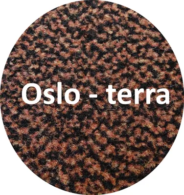 Produktbild von Mertex Schmutzfangmatte rund Ø 160 cm Oslo terra mit schwarzer Kettelkante Türmatte Sauberlauf Schmutzmatte Fußabstreifer