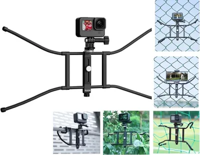 Zdjęcie produktu dla Elastyczny Giętki Uchwyt Mocowanie + Ramka do GoPro SJCAM Xiaomi DJI Insta360 / Telefon / Smartfon - Gwint 1/4'' Telesin TE-FM-001