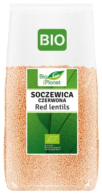 SOCZEWICA CZERWONA BIO 500 g - BIO PLANET