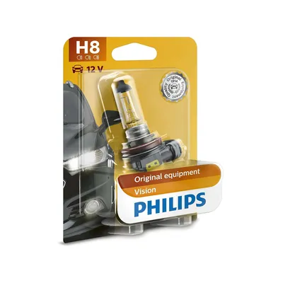 Zdjęcie produktu dla Żarówka halogenowa Philips H8 12V 35W Vision PGJ19-1, 1 szt., blister