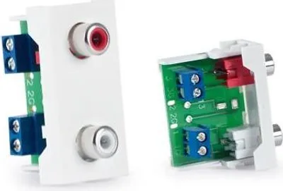 Produktbild von Fonestar WP-42R, 2 x RCA, Weiß, 22,5 mm, 33,3 mm, 45 mm