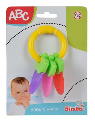 Produktbild von Simba Toys ABC Rassel mit Beißelementen, 2-sort., Junge/Mädchen, 3 Monat( e)