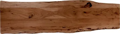 Produktbild von Holzplatte 160x40 cm Louisa, Tischplatte aus Akazienholz massiv + nussbaumfarben, Baumkanten-Platte für Heimwerker, geeignet für Arbeitsplatten, Tische & Fensterbretter