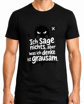 Imagen del producto de Camiseta para hombre, color , talla M. Diseño: "No digo nada, pero esto es lo que pienso". Estilo: sarcástico e irónico