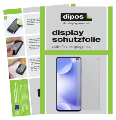 Produktbild von 4x Schutzfolie für POCO X2 matt Displayschutzfolie Folie Display Schutz dipos