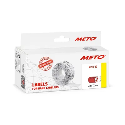 Zdjęcie produktu dla METO 30011428 Wstępnie zadrukowane etykiety METO na etykiety cenowe, 26 x 16 mm