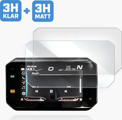 Produktbild von Tachoschutzfolie Displayschutzfolie passend für CFMoto 450 SR 1x Matt / 1x Klar