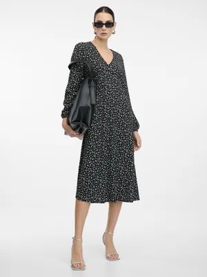 Produktbild von Orsay Schwarzes Damen-Midikleid 34