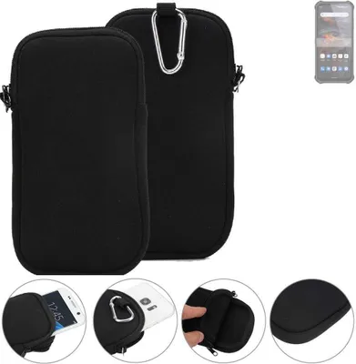 Produktbild von K-S-Trade Neopren-Hülle Handyhülle kompatibel mit Oukitel WP19 Pro Schutzhülle Neoprenhülle Sleeve Schutz-Hülle Gürtel Tasche Case Holster