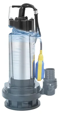 Immagine prodotto di Pompa sommergibile per acque reflue, portata di 36 m³/h, grado di protezione IP68 (impermeabile), colore nero