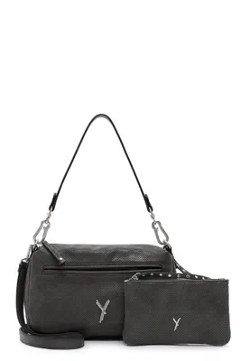 Produktbild von Suri Frey FANFUSUZI Crossbody Bag Damen Echtleder Breiter Gurt UmhÃƒ€ngetasche Damen-umhè£Ã‚€ngetaschen Tasche aus weichem Leder,Schwarz. uni 602-20-00193